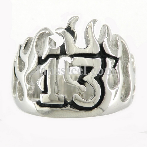 FSR11W02  13 evil flame biker ring